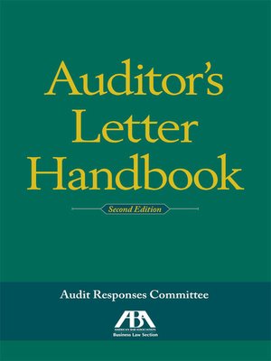 cover image of Auditor's Letter Handbook